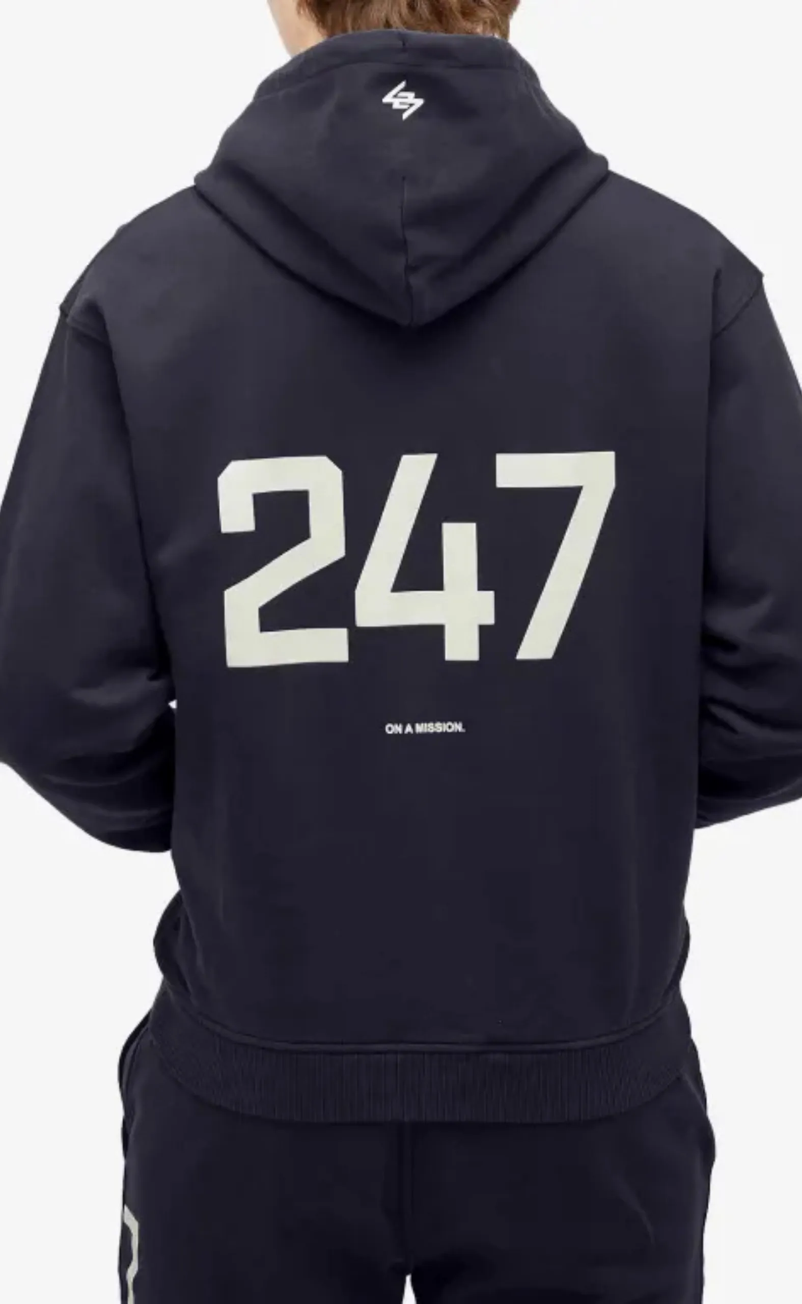 247 OVERSIZED NAVY HOODIE