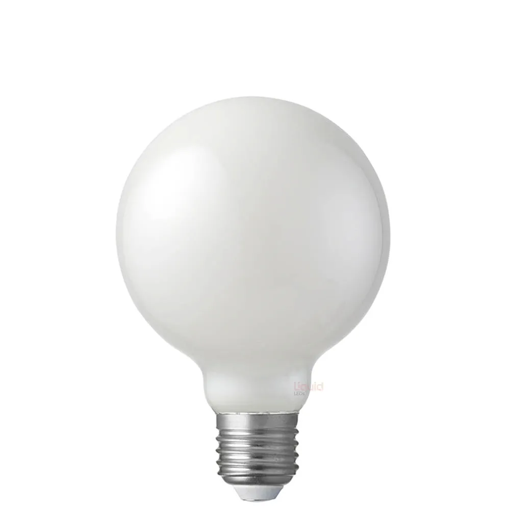 8W 12-24 Volt AC/DC G95 LED Globe E27 Opal in Warm White