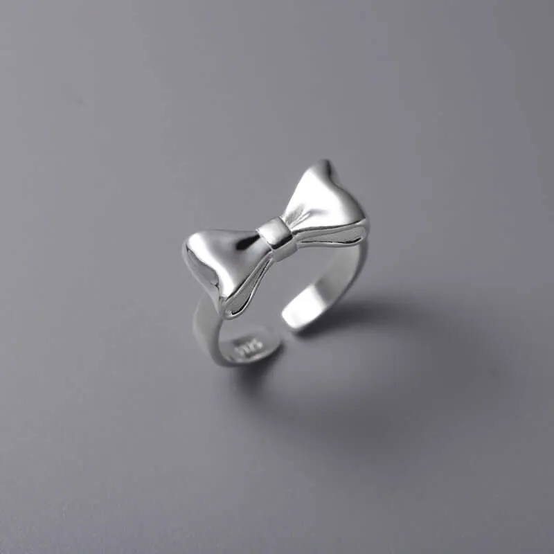 925 Sterling Silver Ribbon Plain Ring