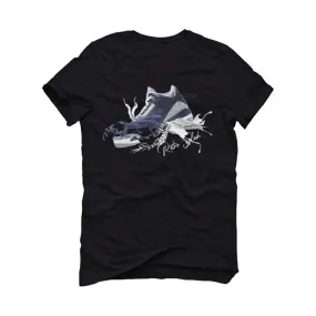 Air Jordan 3 “Midnight Navy/Cement Grey” 2021 Black T-Shirt (Retro Splash)