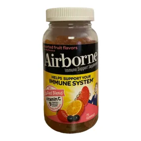 Airborne Assorted Fruit Flavored Gummies, 750mg Vitamin C, Immune Support, 75ct