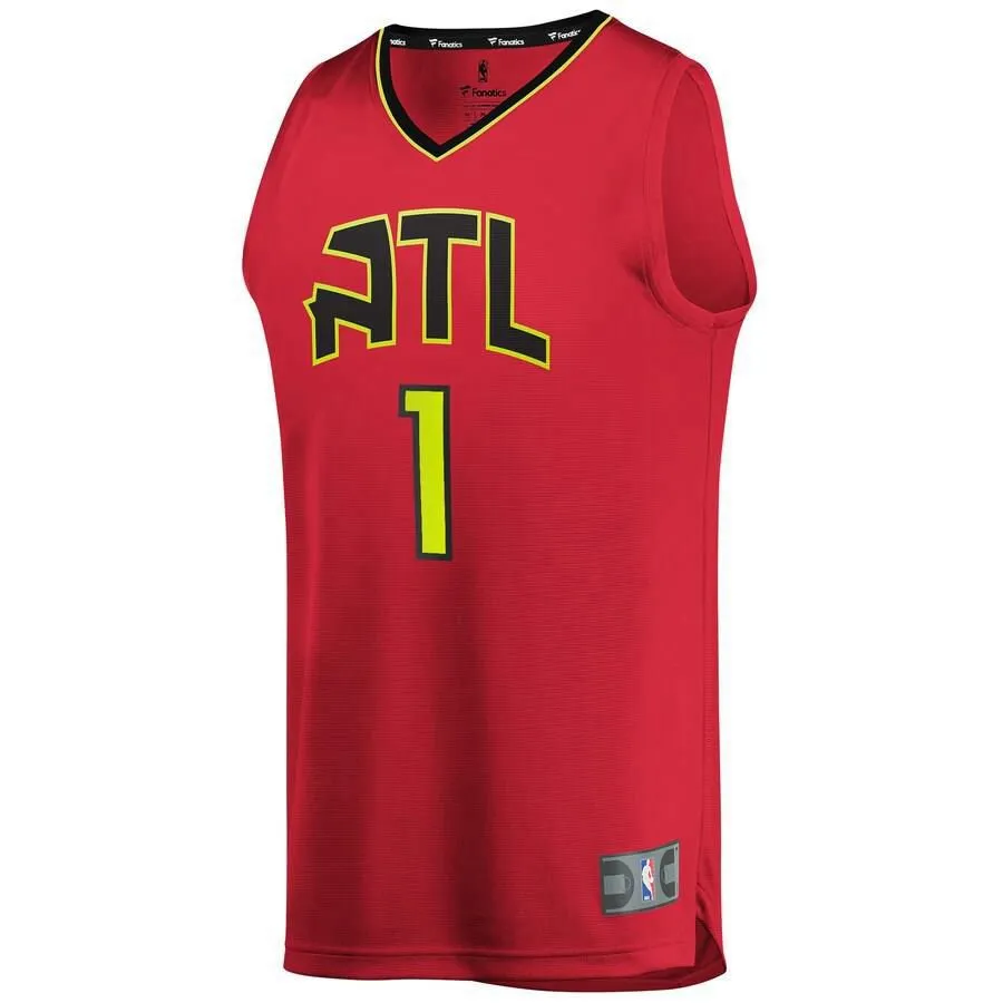 Atlanta Hawks Evan Turner Fanatics Branded Replica Fast Break Statement Jersey Kids - Red | Ireland D4164A4