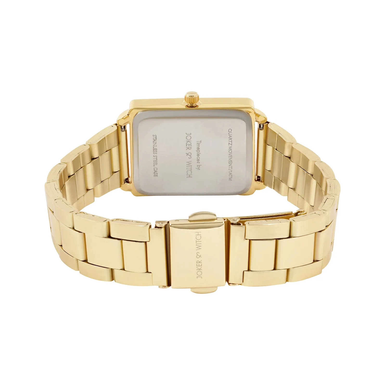 Aubrray Gold Watch Bracelet Stack