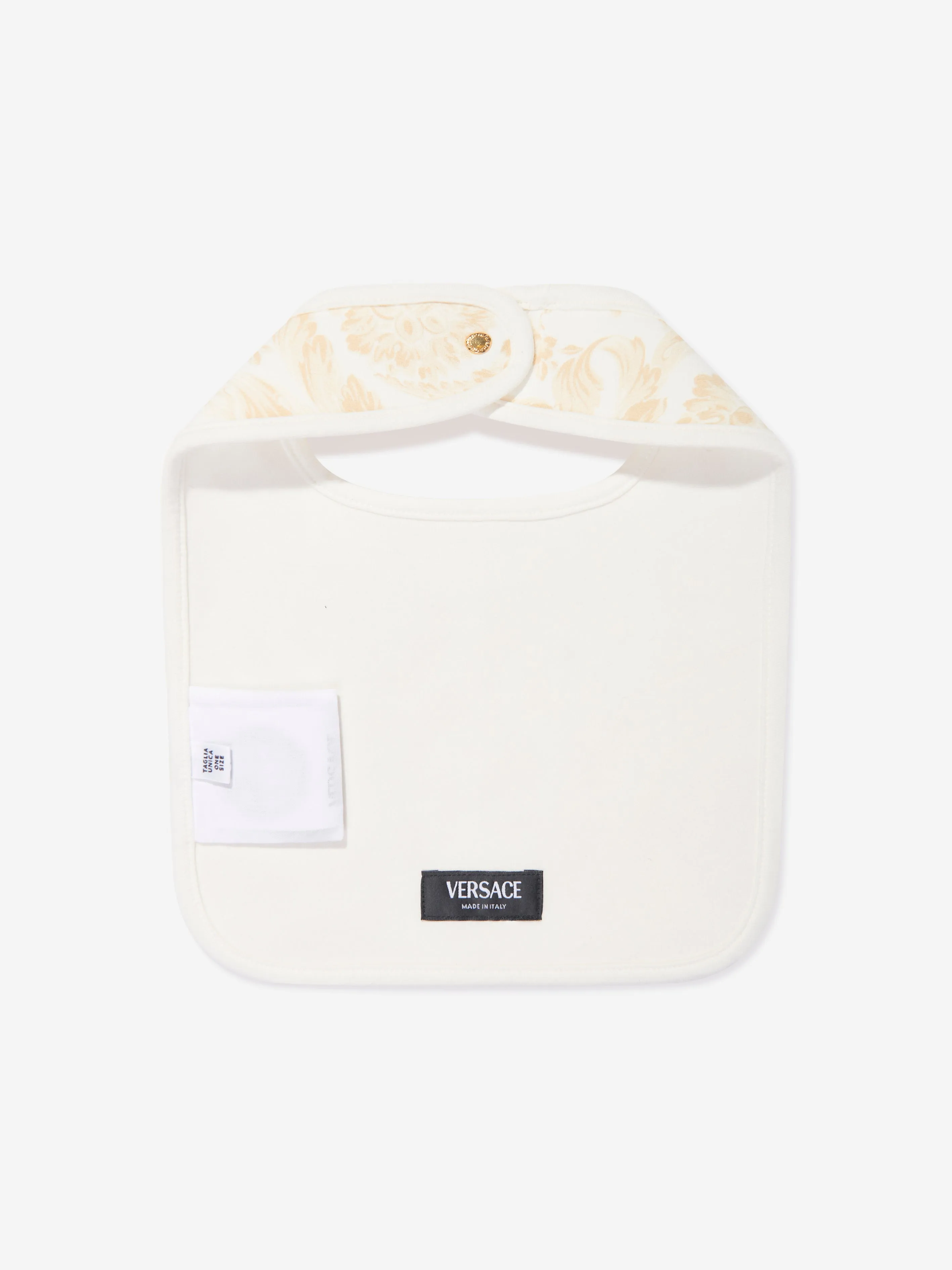 Baby Barocco Bib in White