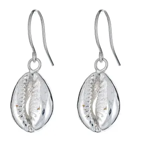 Better Jewelry NEW! Solid .925 Sterling Silver Cowrie Shell Earrings (Made in USA)