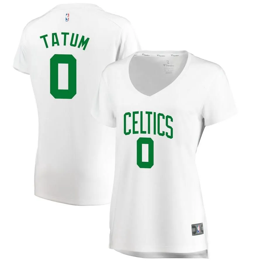 Boston Celtics Jayson Tatum Fanatics Branded Fast Break Player Association Jersey Womens - White | Ireland L4664D2