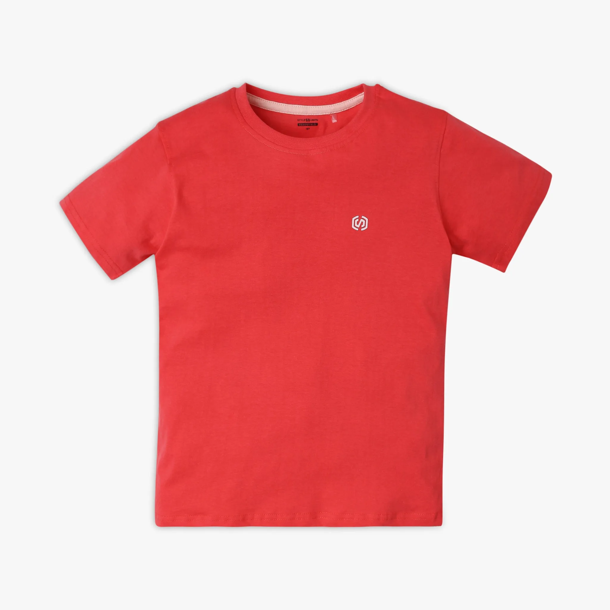 Boy's Regular Fit Solid T-Shirt