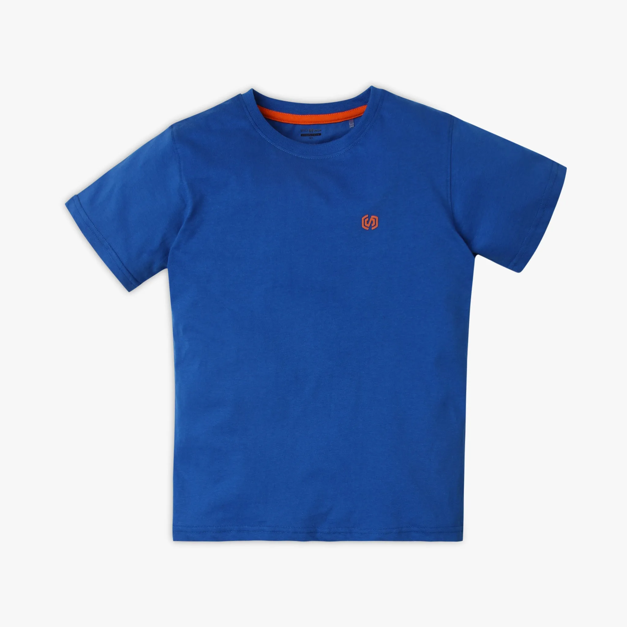 Boy's Regular Fit Solid T-Shirt