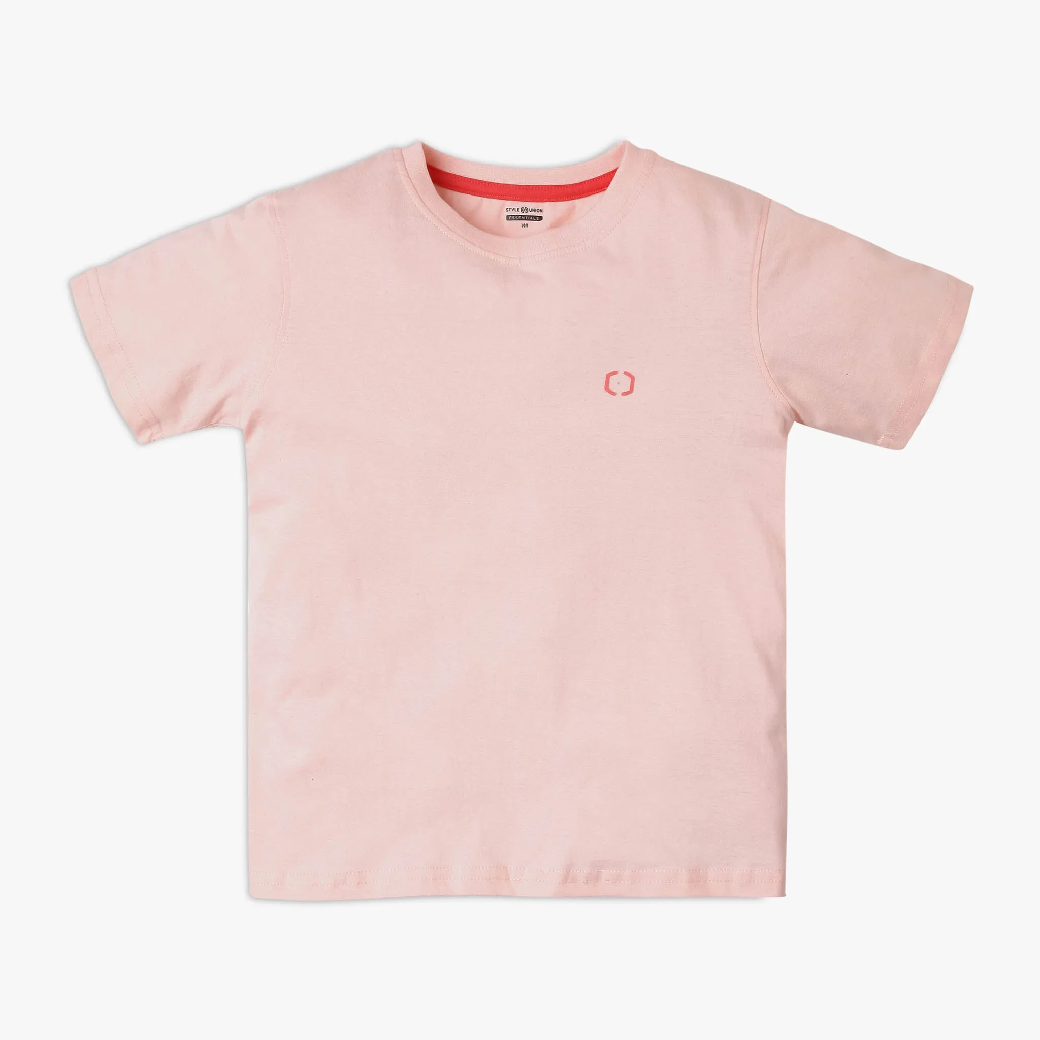 Boy's Regular Fit Solid T-Shirt