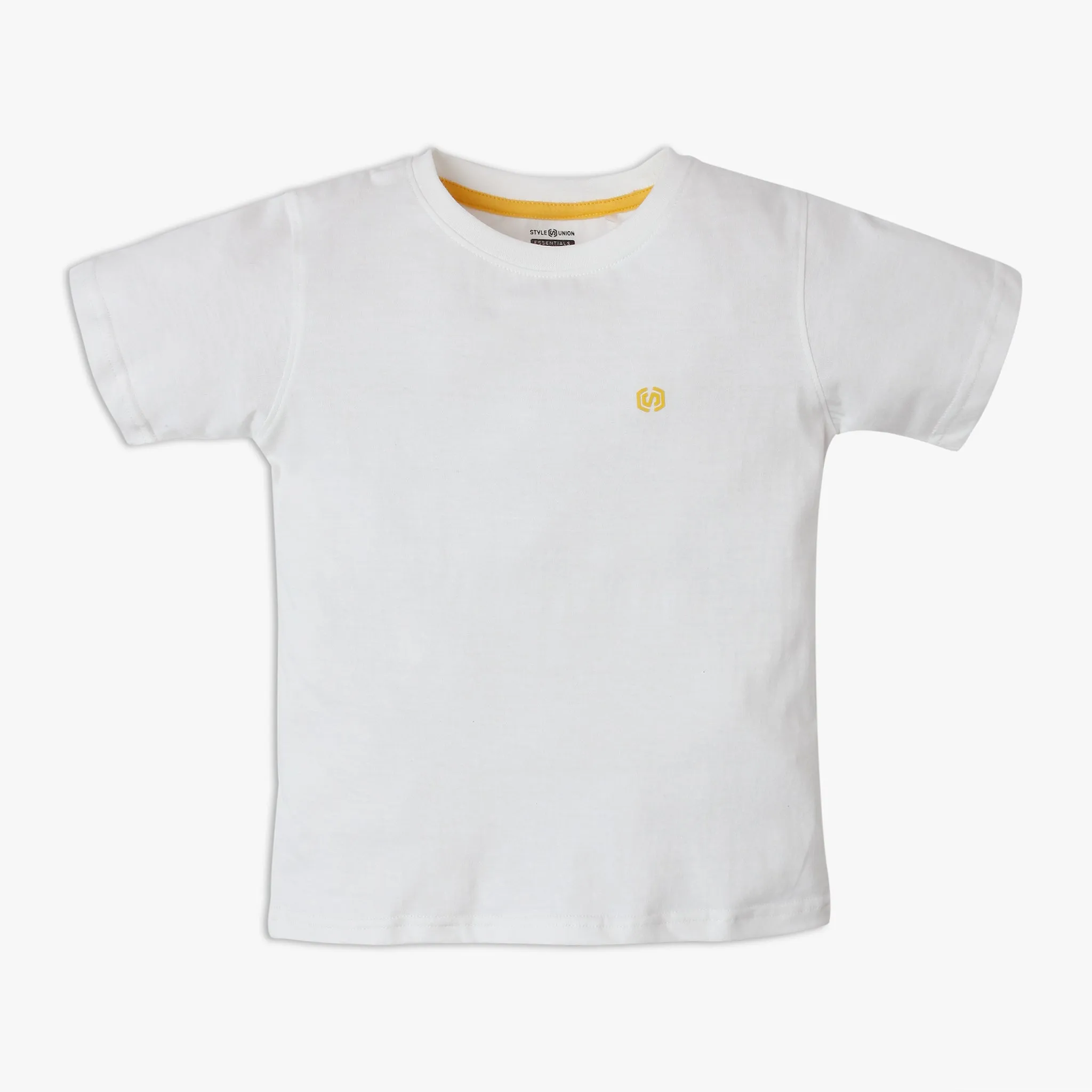 Boy's Regular Fit Solid T-Shirt