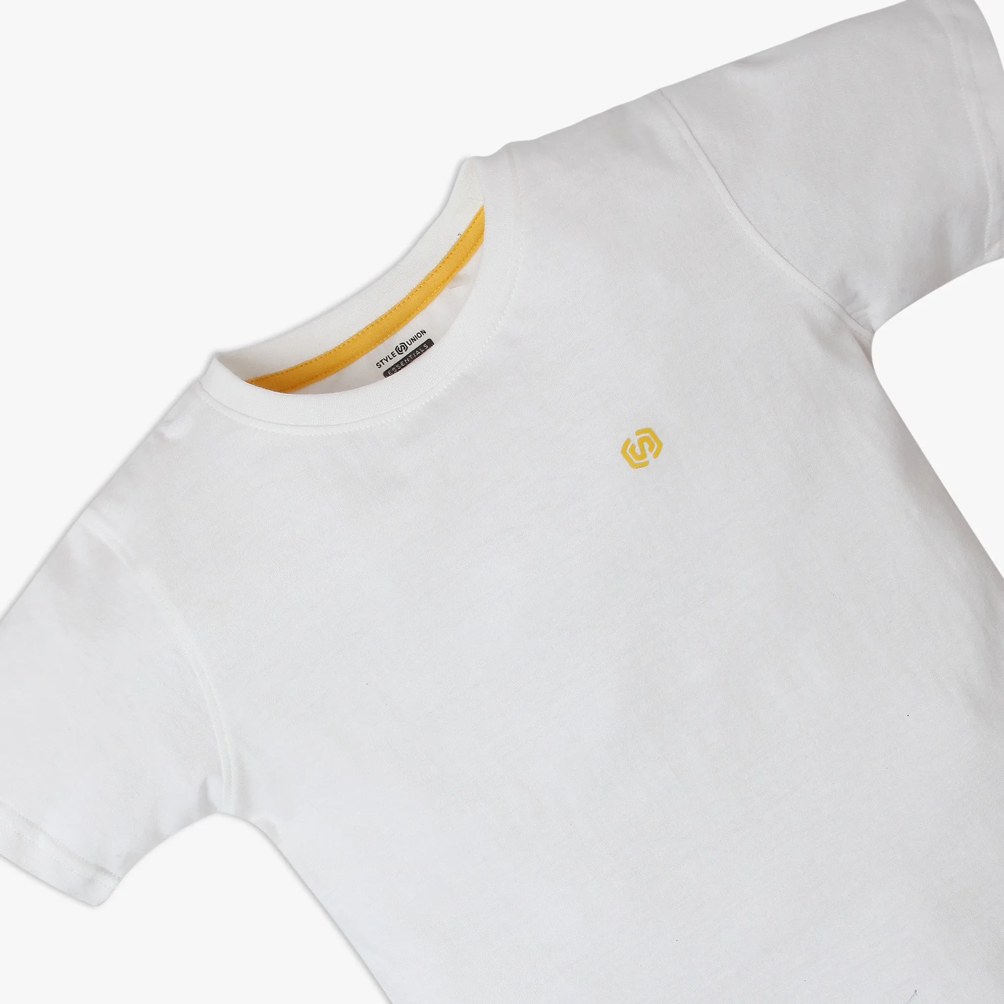 Boy's Regular Fit Solid T-Shirt