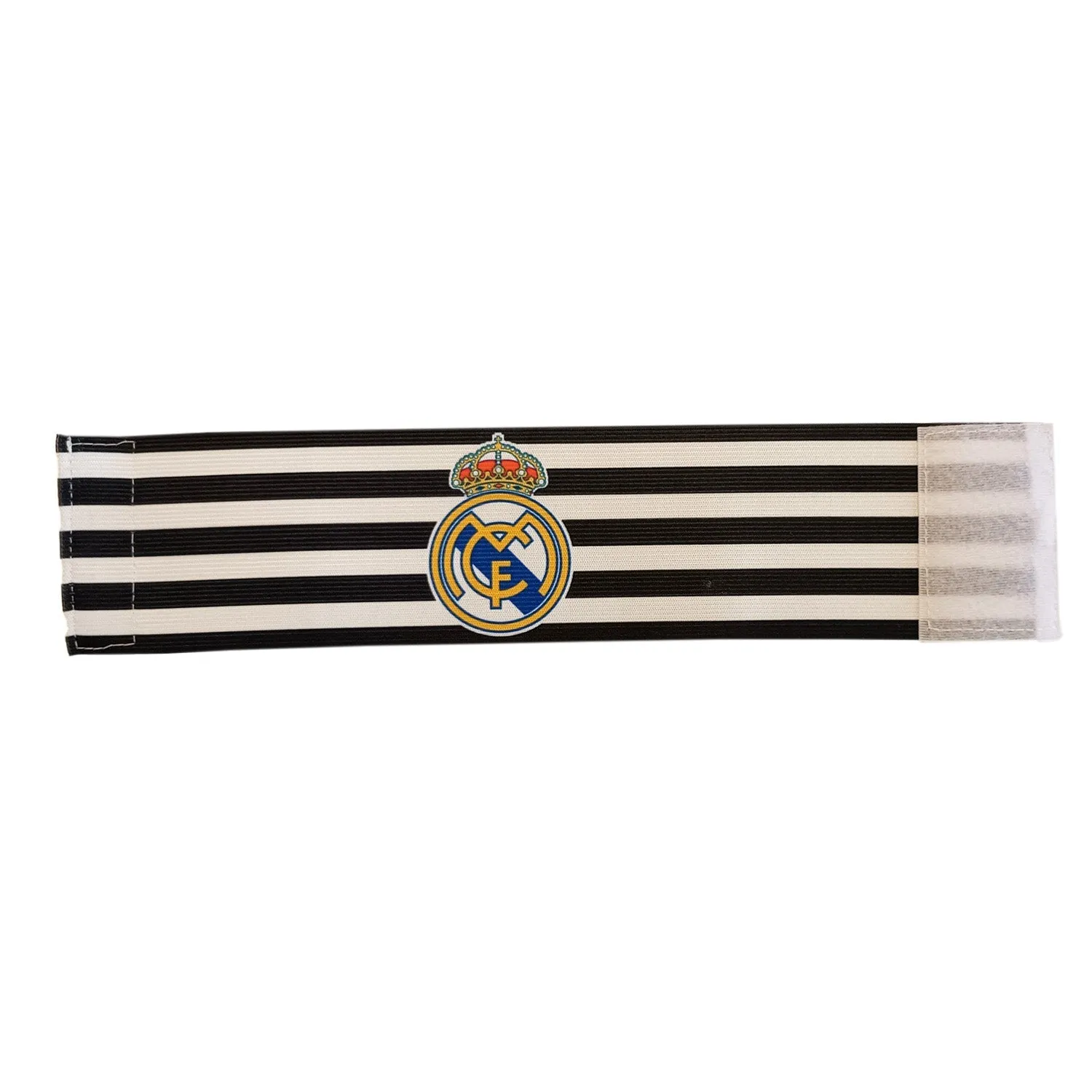 Brazalete de Capitán Escudo Adulto Blanco y Negro