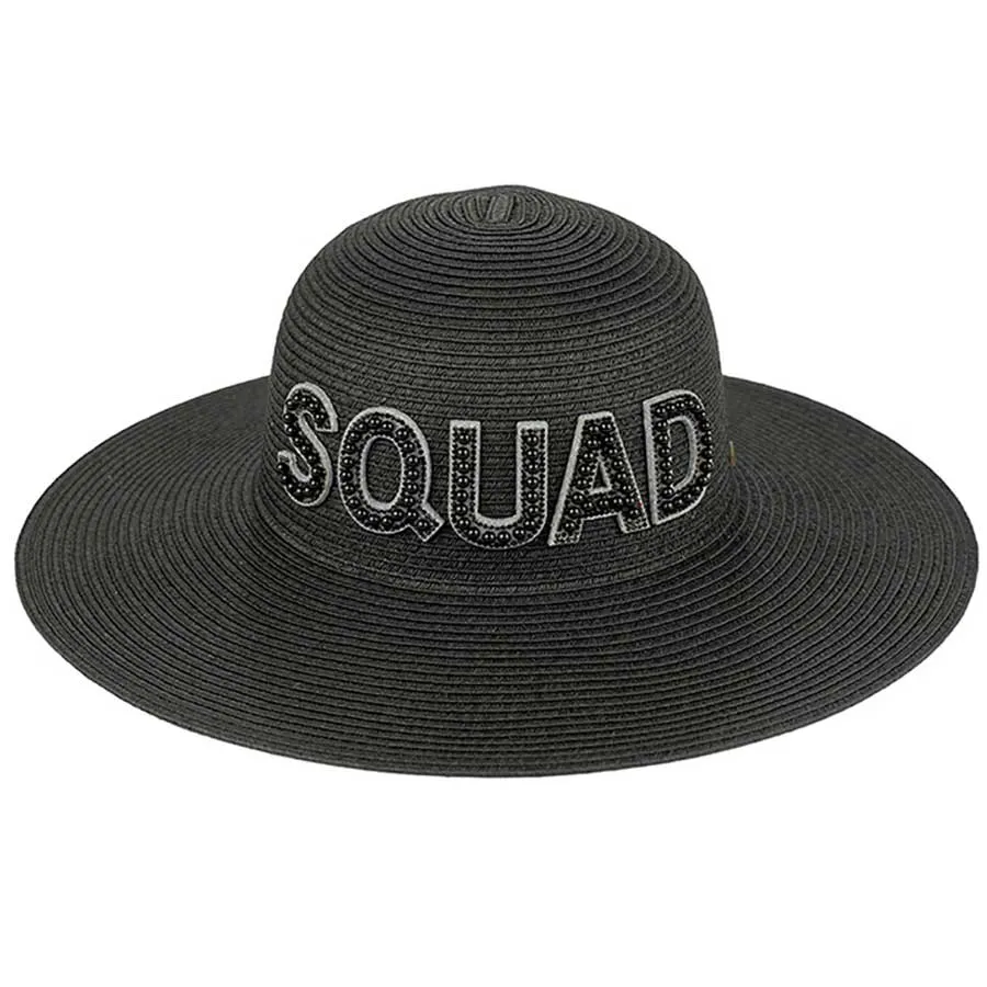 C.C Bride & Squad Pearls Wide Brim Sun Hat