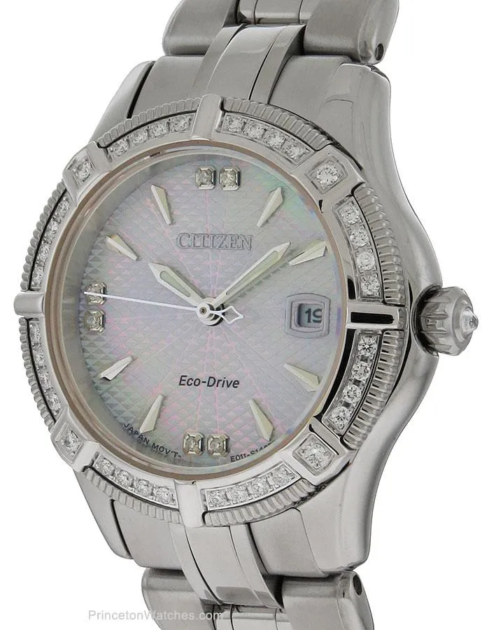 Citizen Womens Signature Arezzo Diamond Watch - MOP Dial - 100m - Bracelet