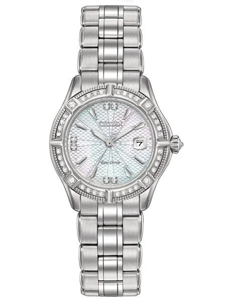 Citizen Womens Signature Arezzo Diamond Watch - MOP Dial - 100m - Bracelet