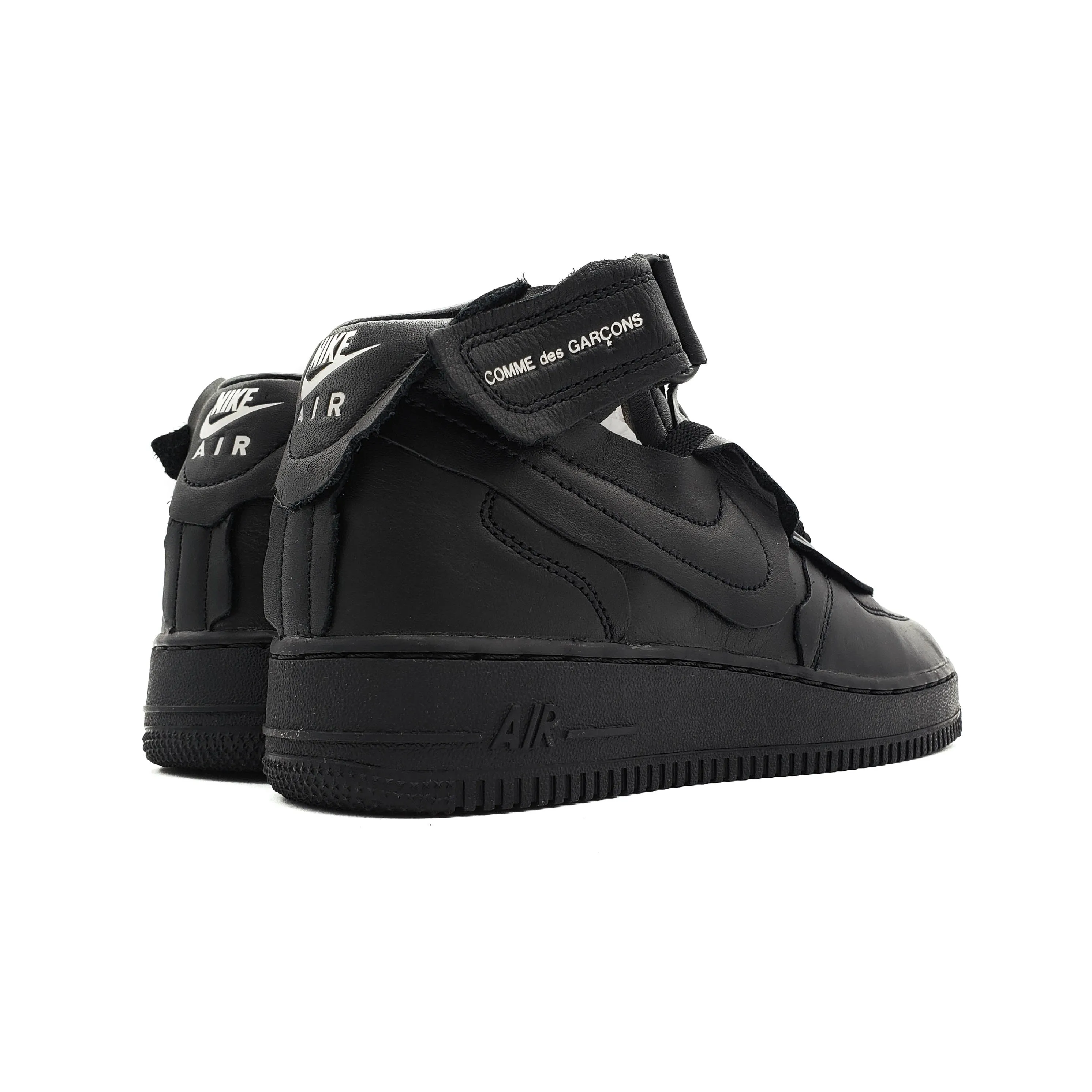 COMME DES GARCONS X NIKE AIR FORCE 1 MID BLACK 2020