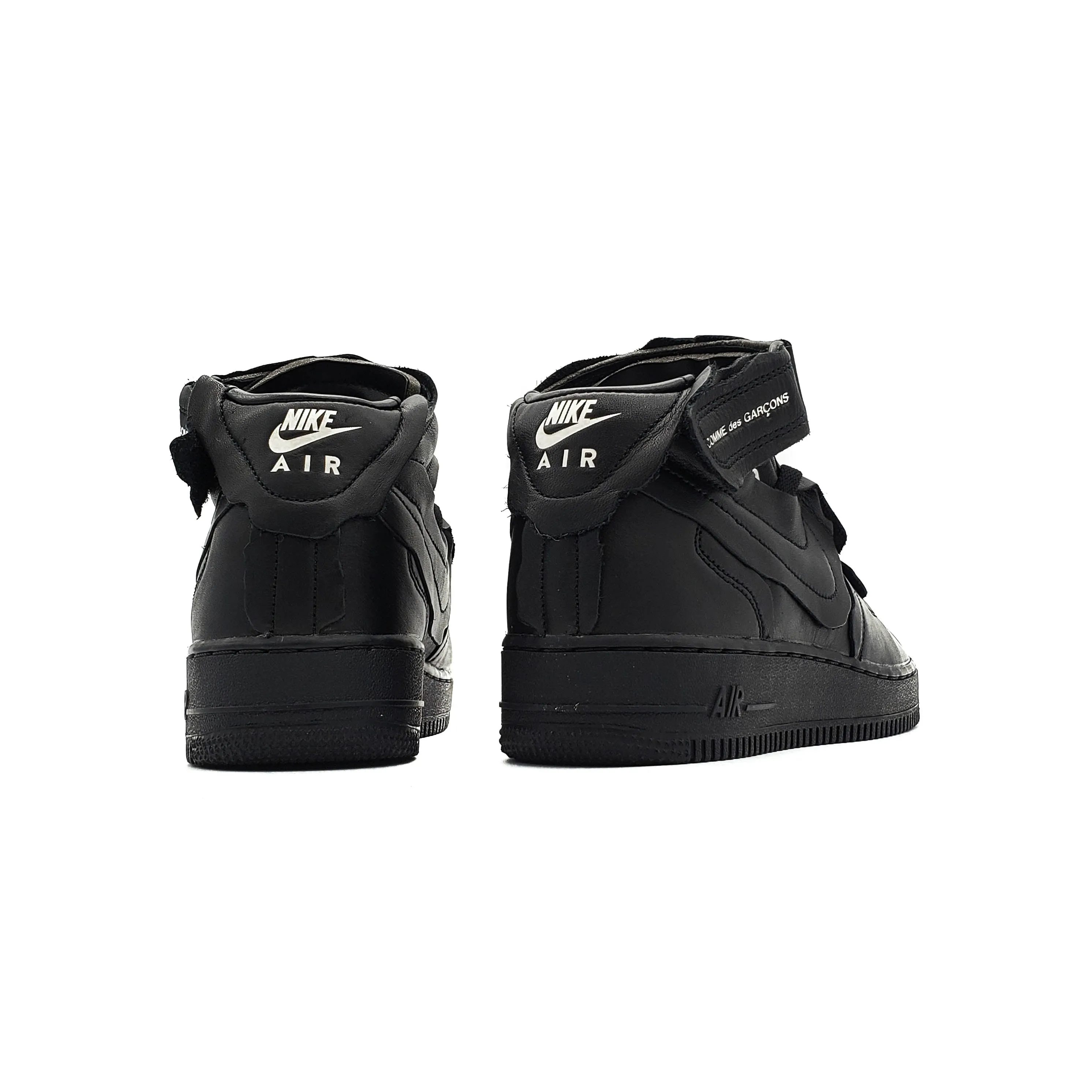 COMME DES GARCONS X NIKE AIR FORCE 1 MID BLACK 2020