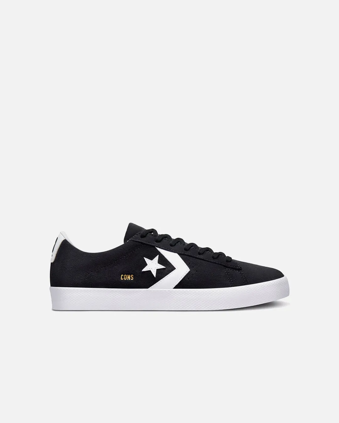 Cons Pro Leather Vulcanized Pro - Black / White / White