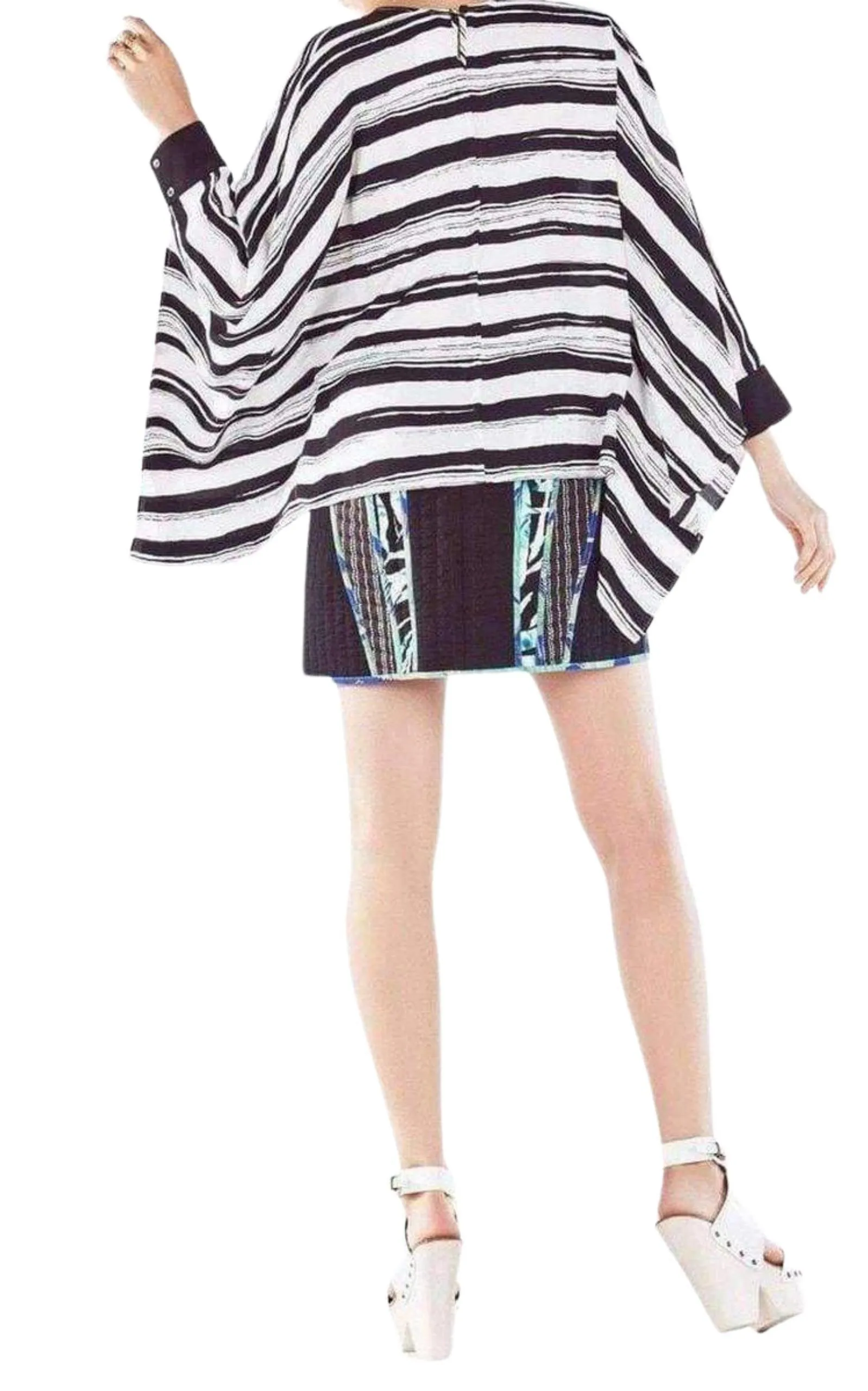 Cordelia Striped Kaftan Top