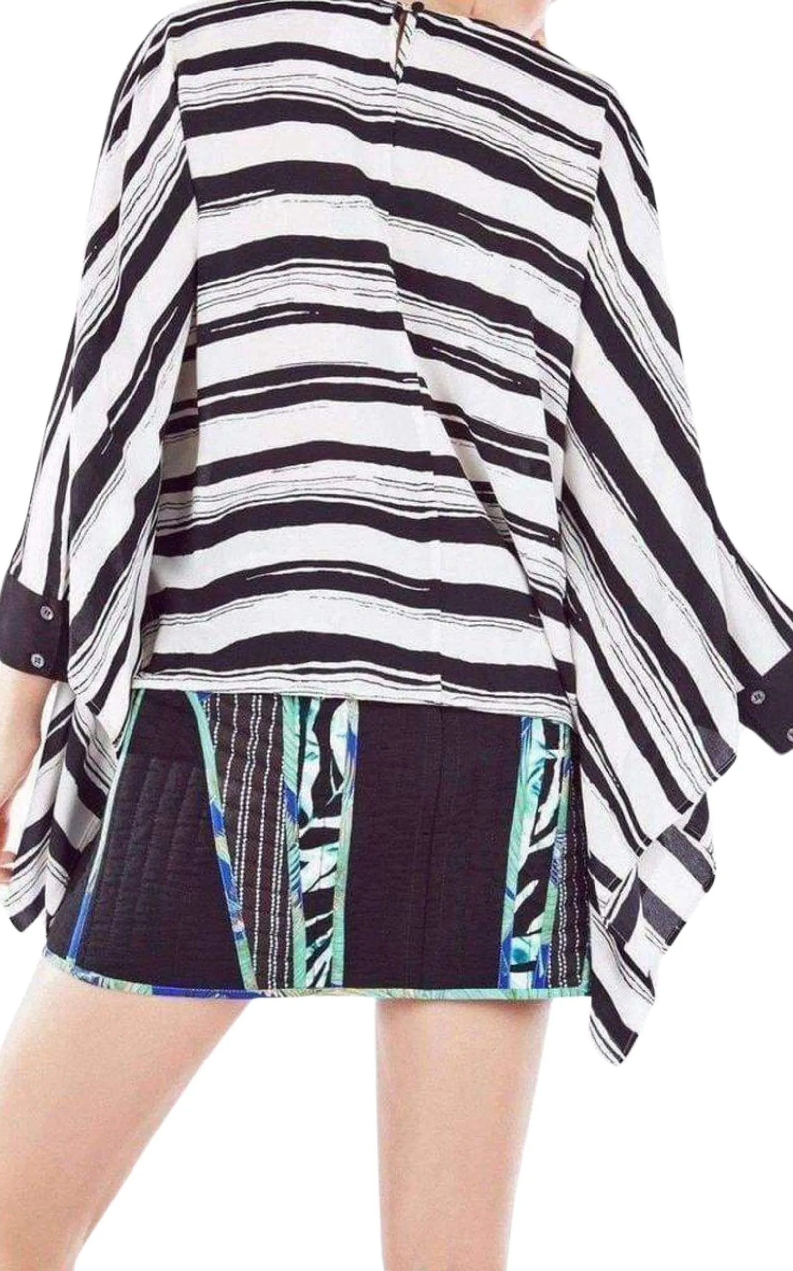 Cordelia Striped Kaftan Top