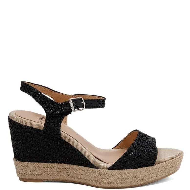 Cotton Blend Wedge Espadrille for Women - Agnes-S