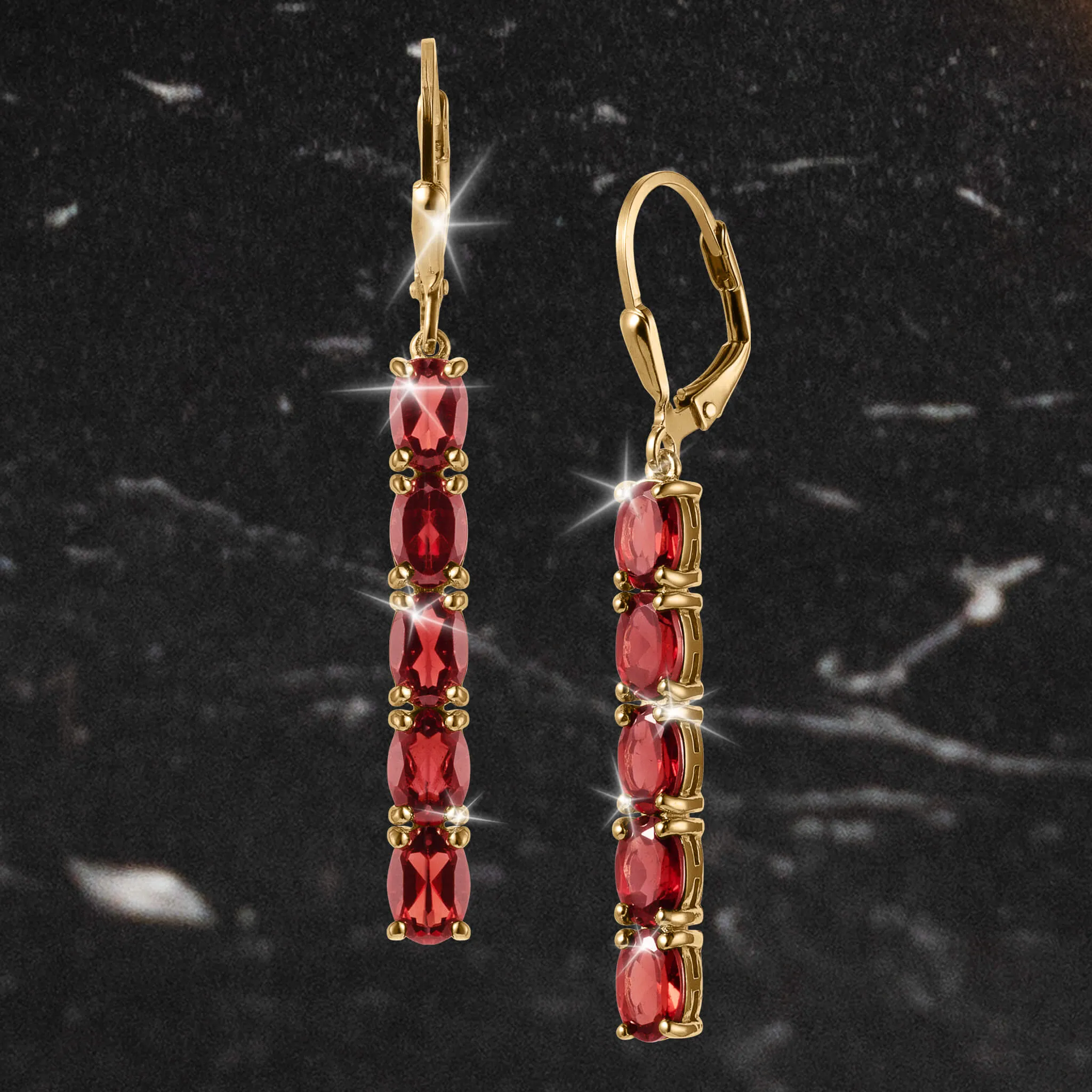 Decadent Garnet Earrings