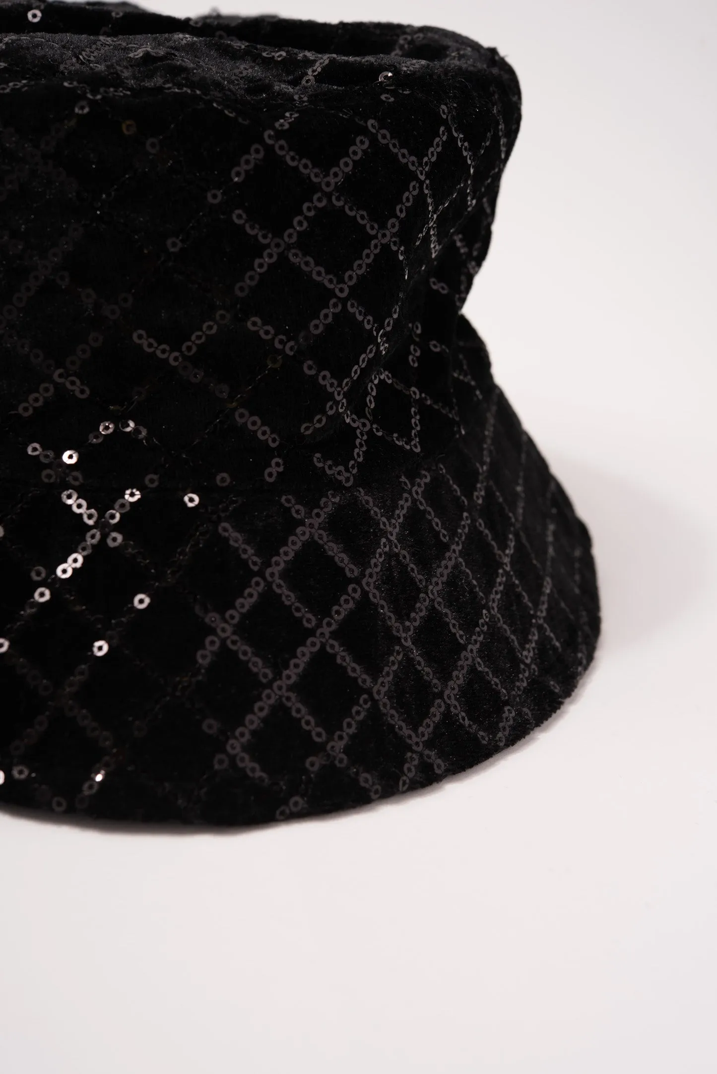 Diamond Sequin Bucket Hat