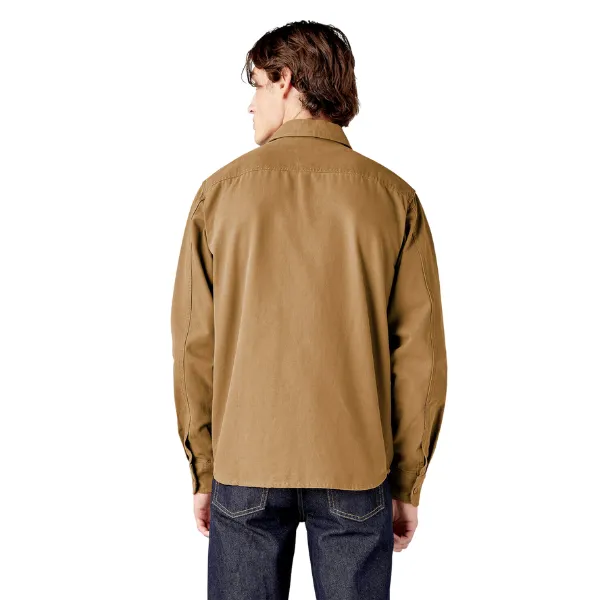 Dickies Duck Canvas Long Sleeve Utility Shirt - Stonewashed Brown Duck