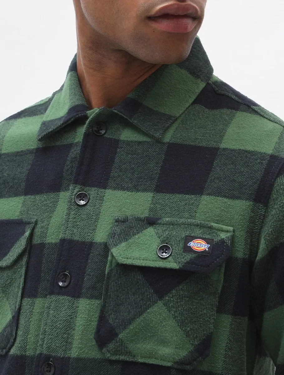 Dickies Unisex checked shirt New Sacramento DK0A4XDZPG pine green 