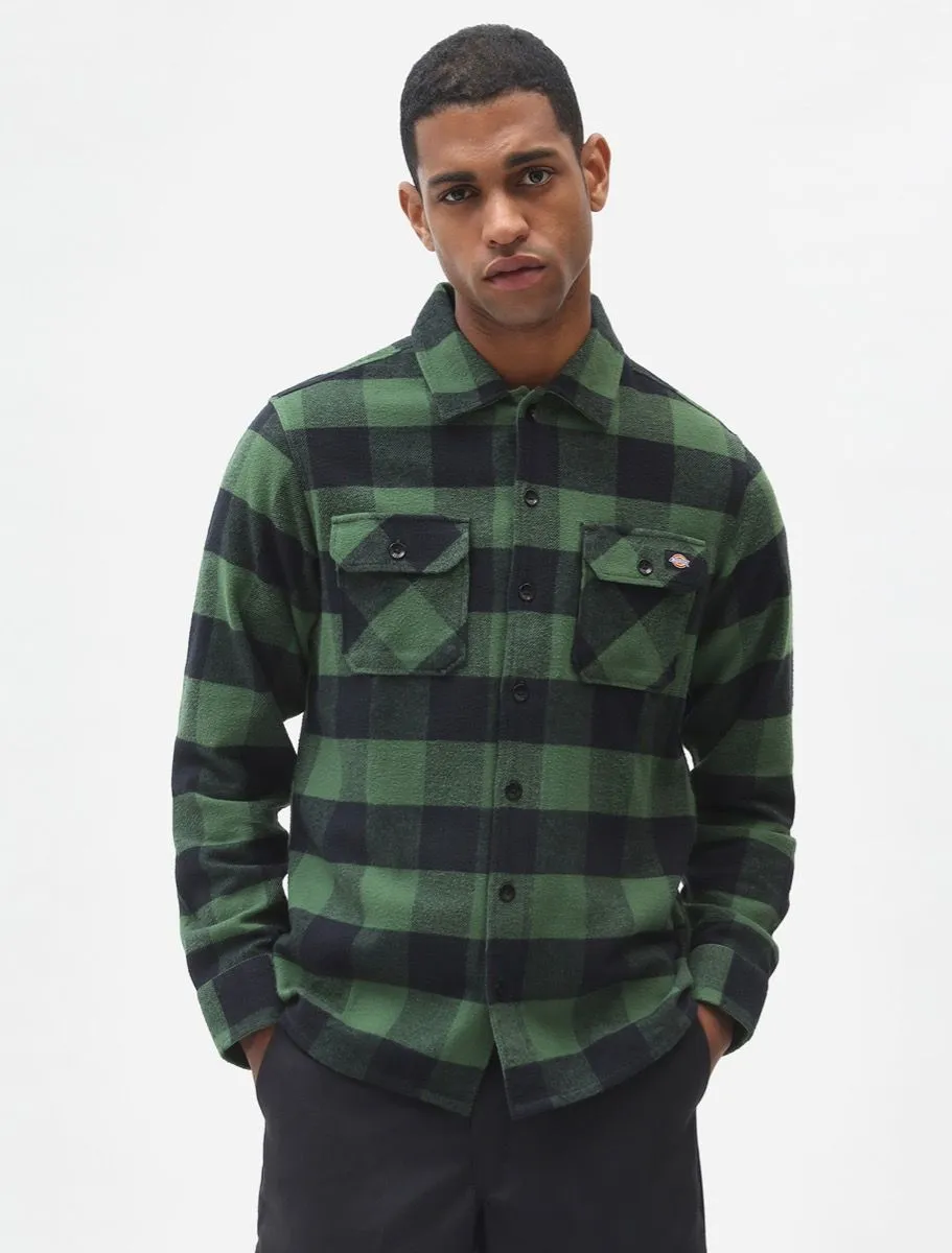 Dickies Unisex checked shirt New Sacramento DK0A4XDZPG pine green 