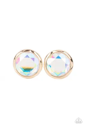 Double-Take Twinkle - Gold - Paparazzi Earrings