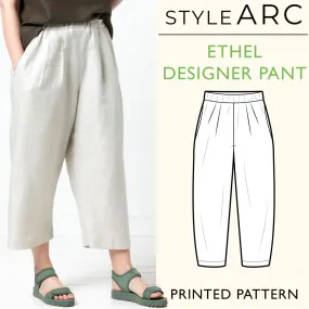 Ethel Designer Gaucho Pants Sewing Pattern by Style Arc, US Sizes 0-26