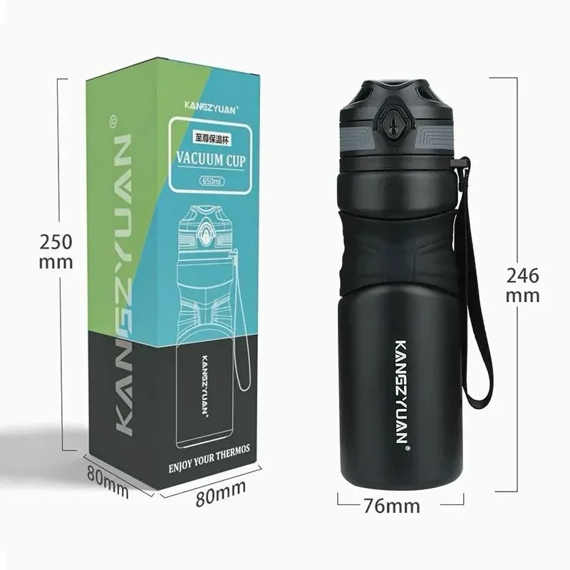 Fitness Cup 316 Stainless Steel Big Creative New Cup Vacuum Insulated Bottle 650ml