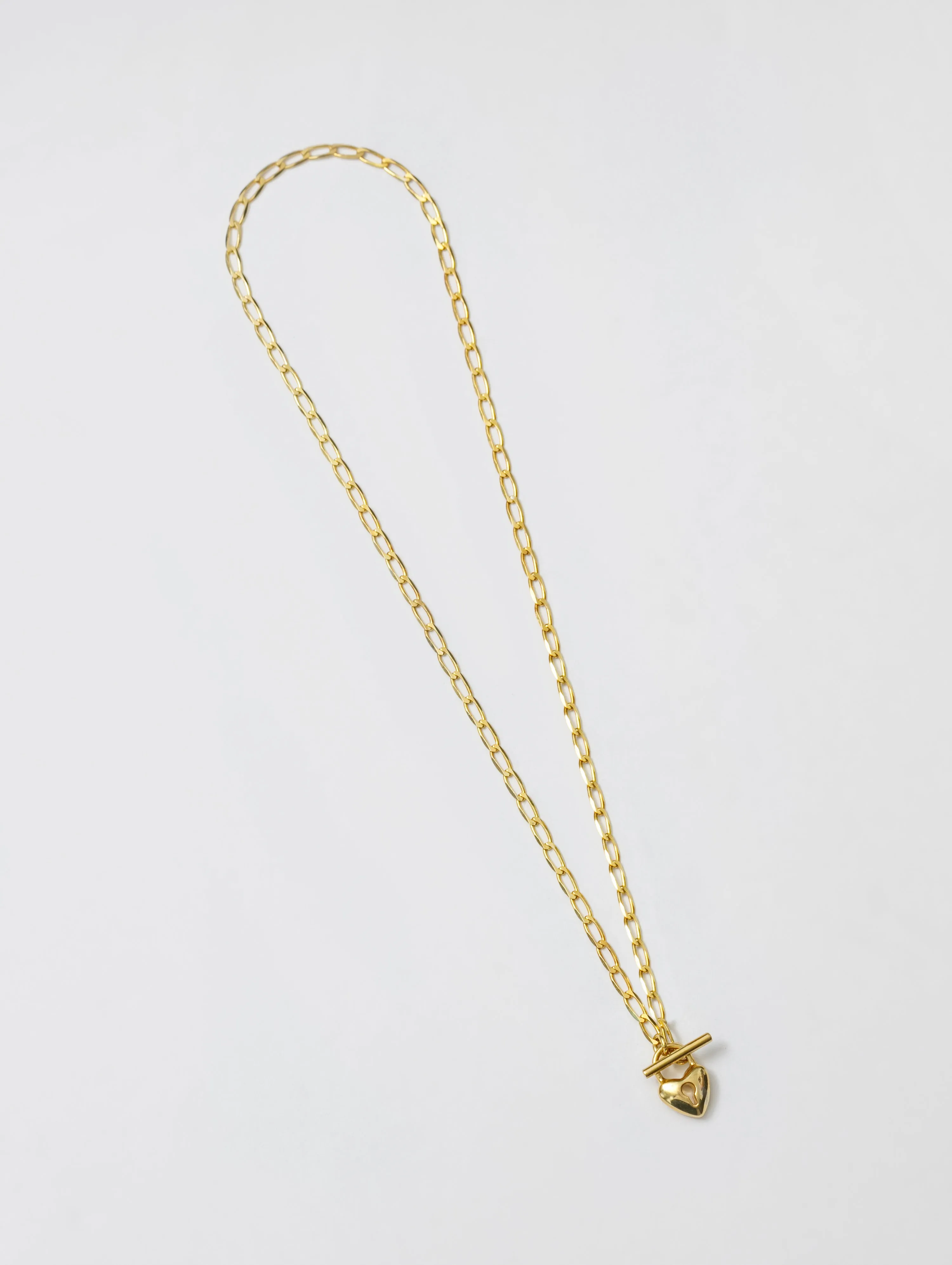 Heart Toggle Necklace in Gold