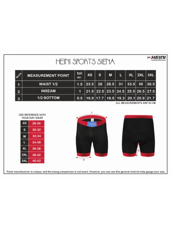 Heini Siena 328 Womens Cycling Shorts