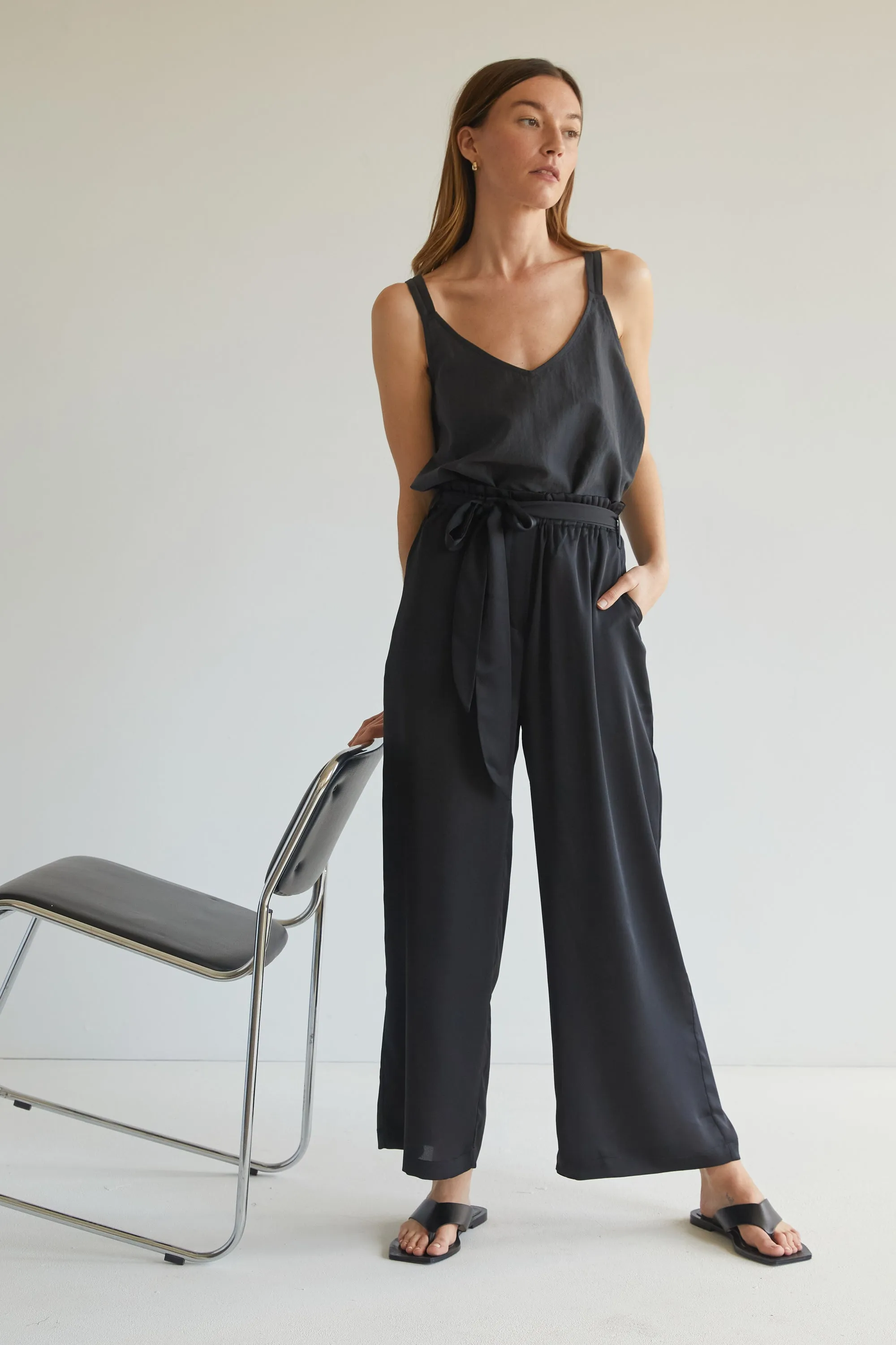 High Waisted Wide Leg Pant