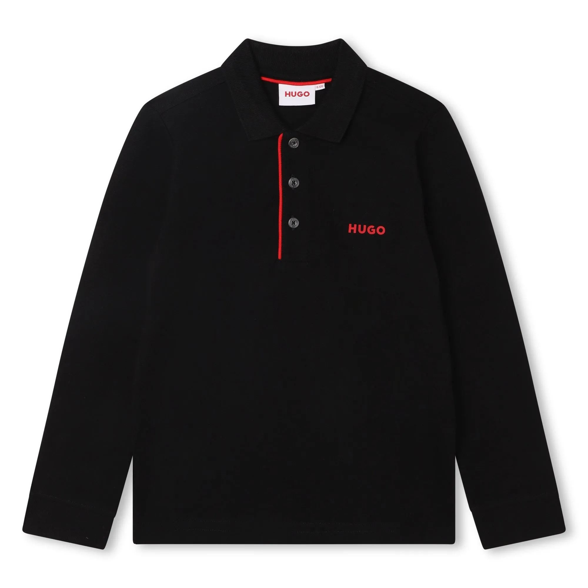 HUGO Boys Black Polo_G25143-09B