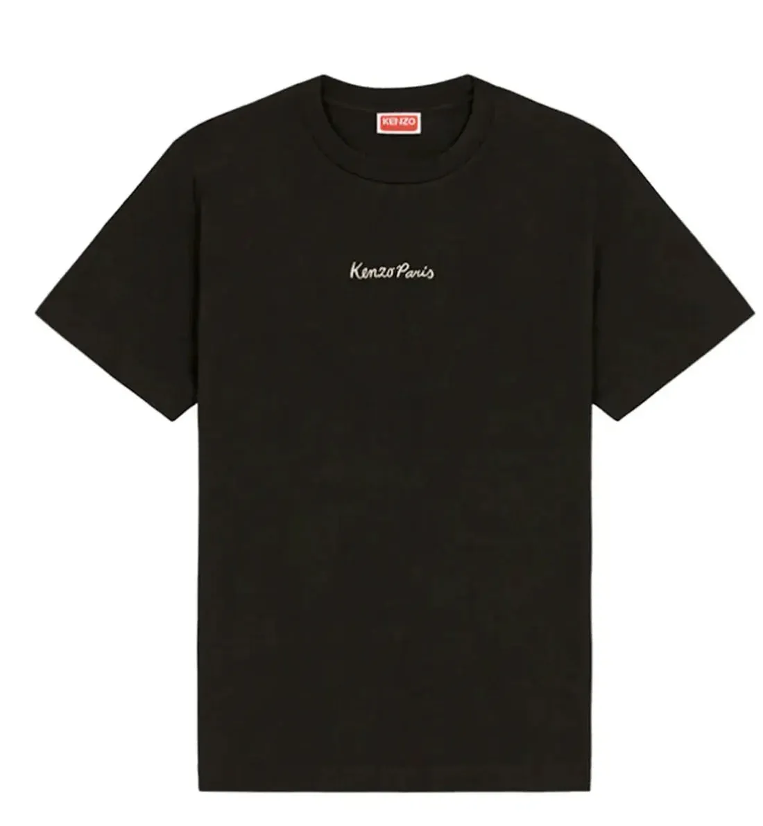 Kenzo Paris Eiffel Souvenir Embroidered T-Shirt Black