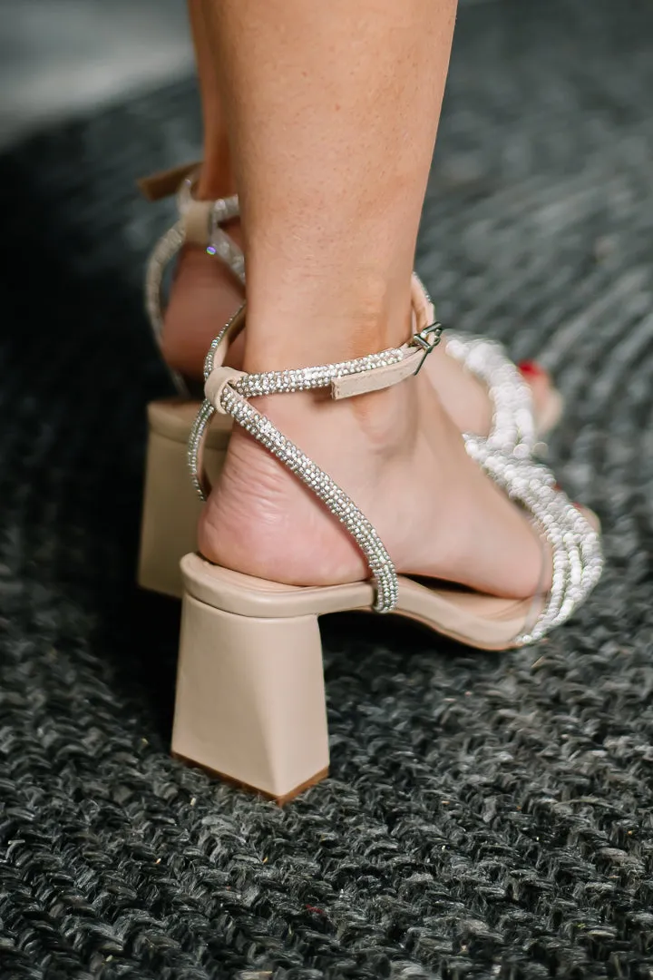 Kerstin Nude Rhinestone Heels