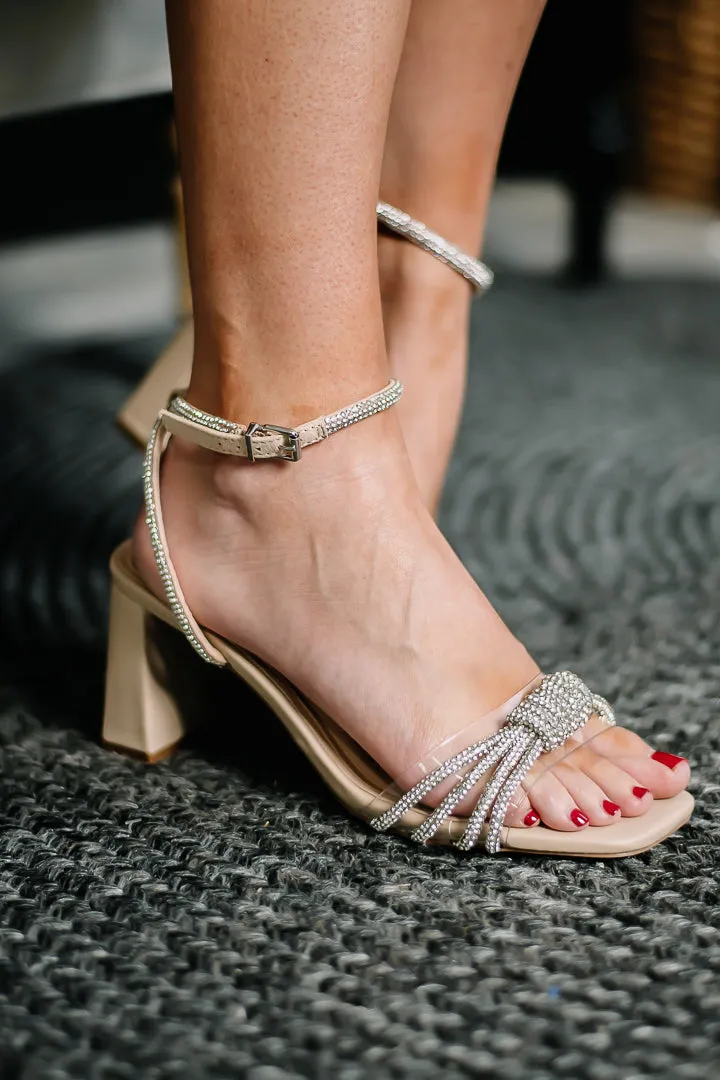 Kerstin Nude Rhinestone Heels