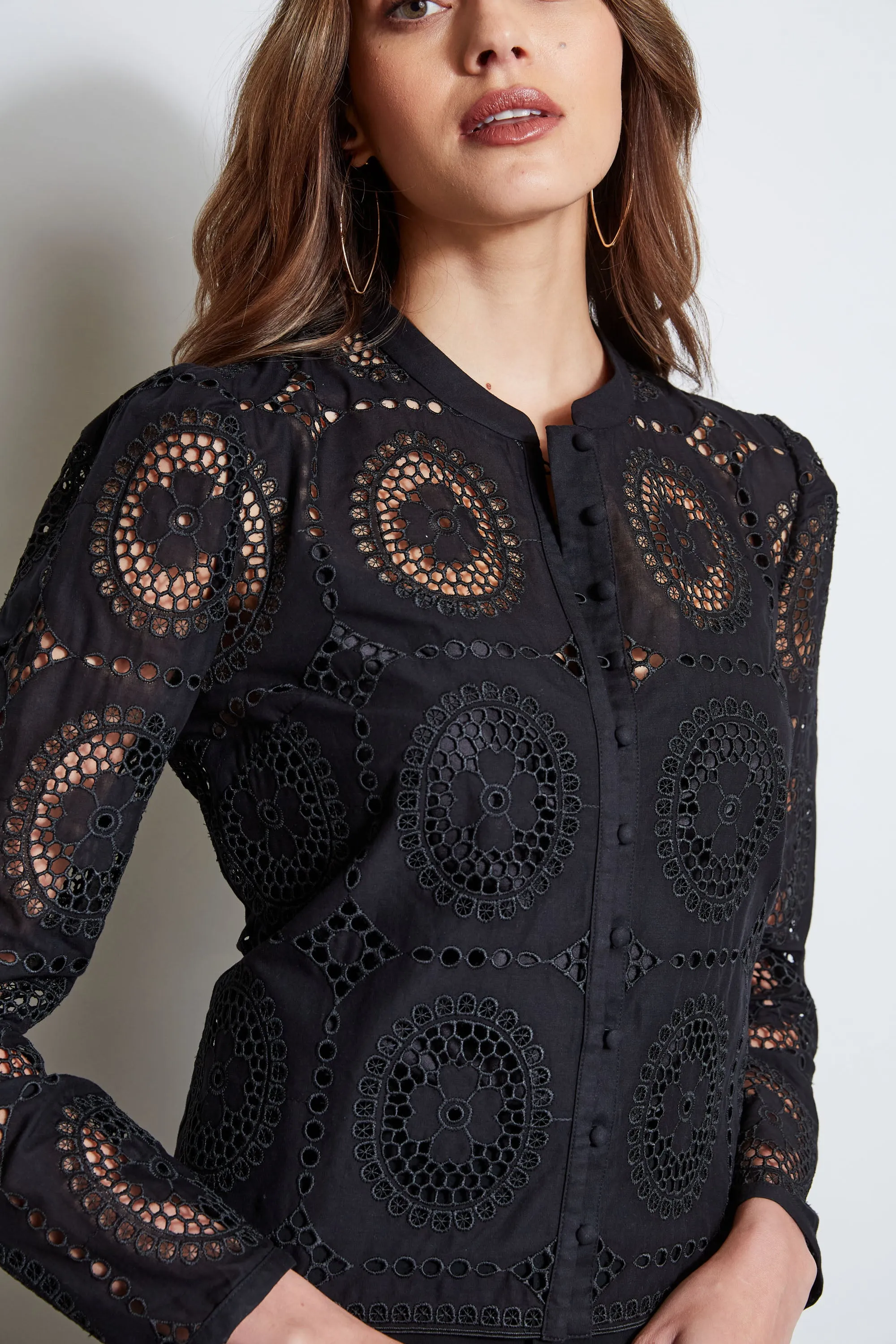 Lace Button Shirt