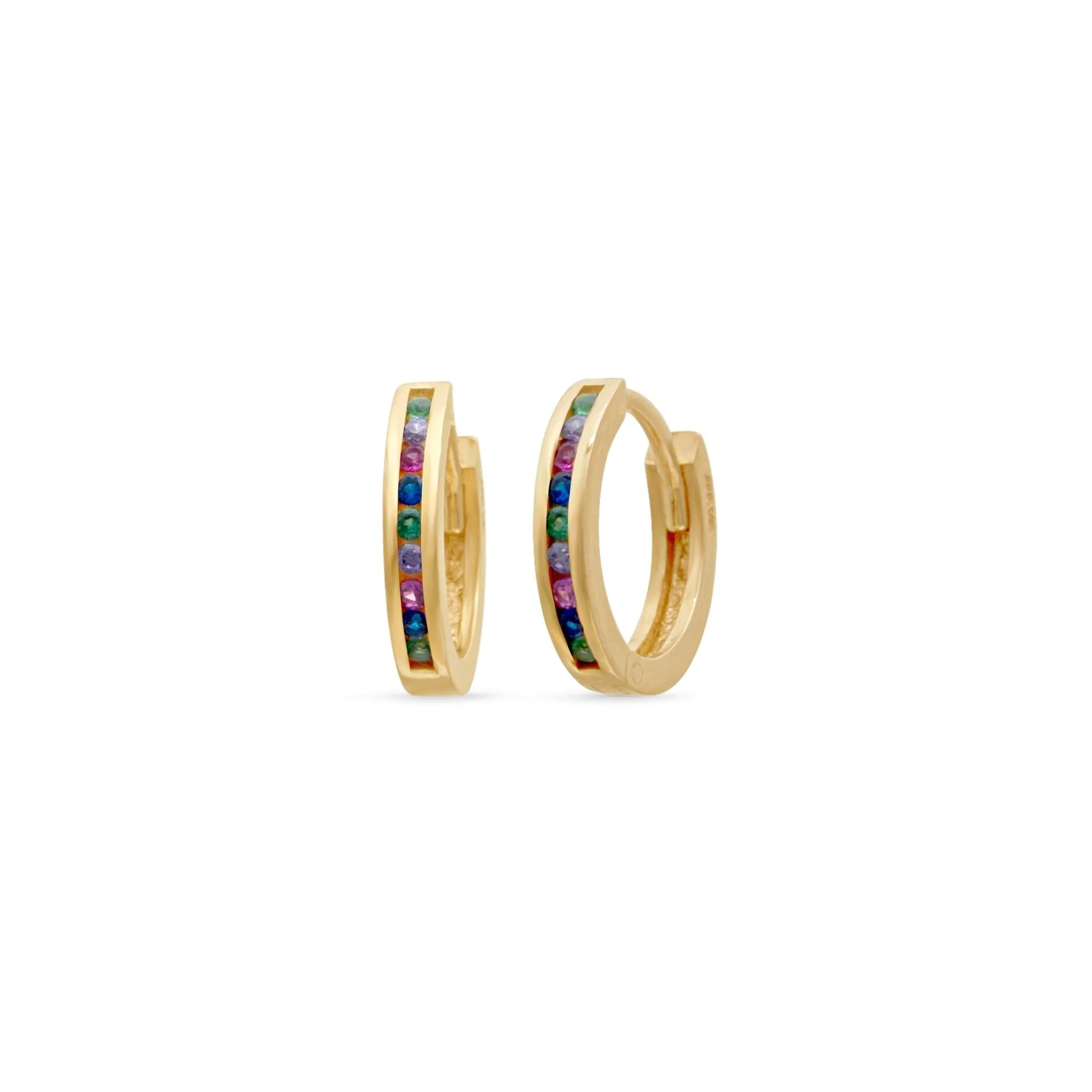 Multicolor Huggie Earring