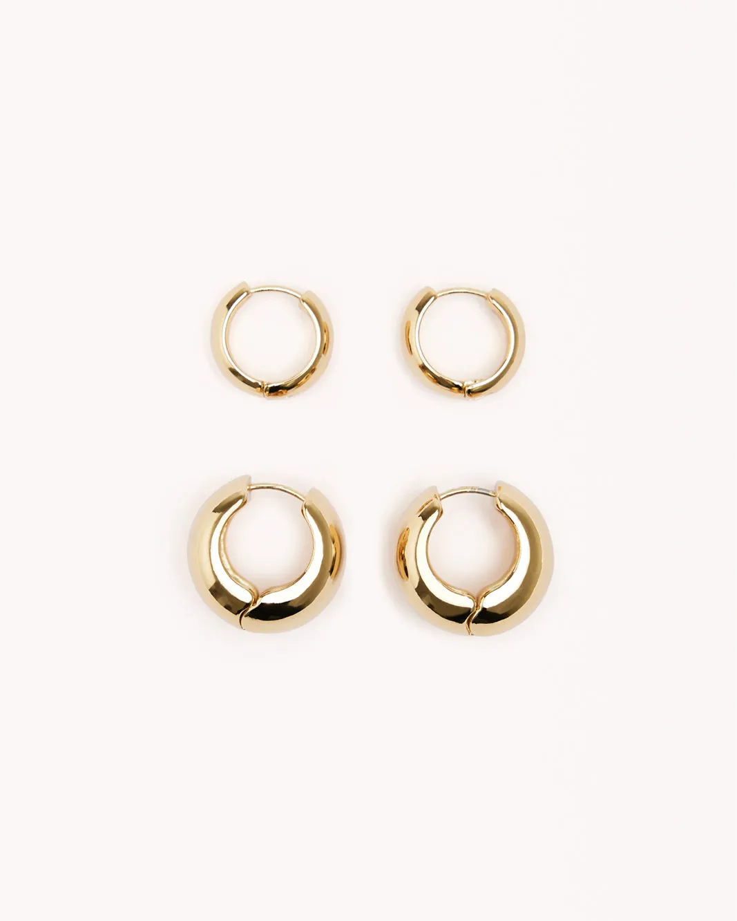 OTTAVIA EARRING 2 PACK - GOLD PLATED 18K