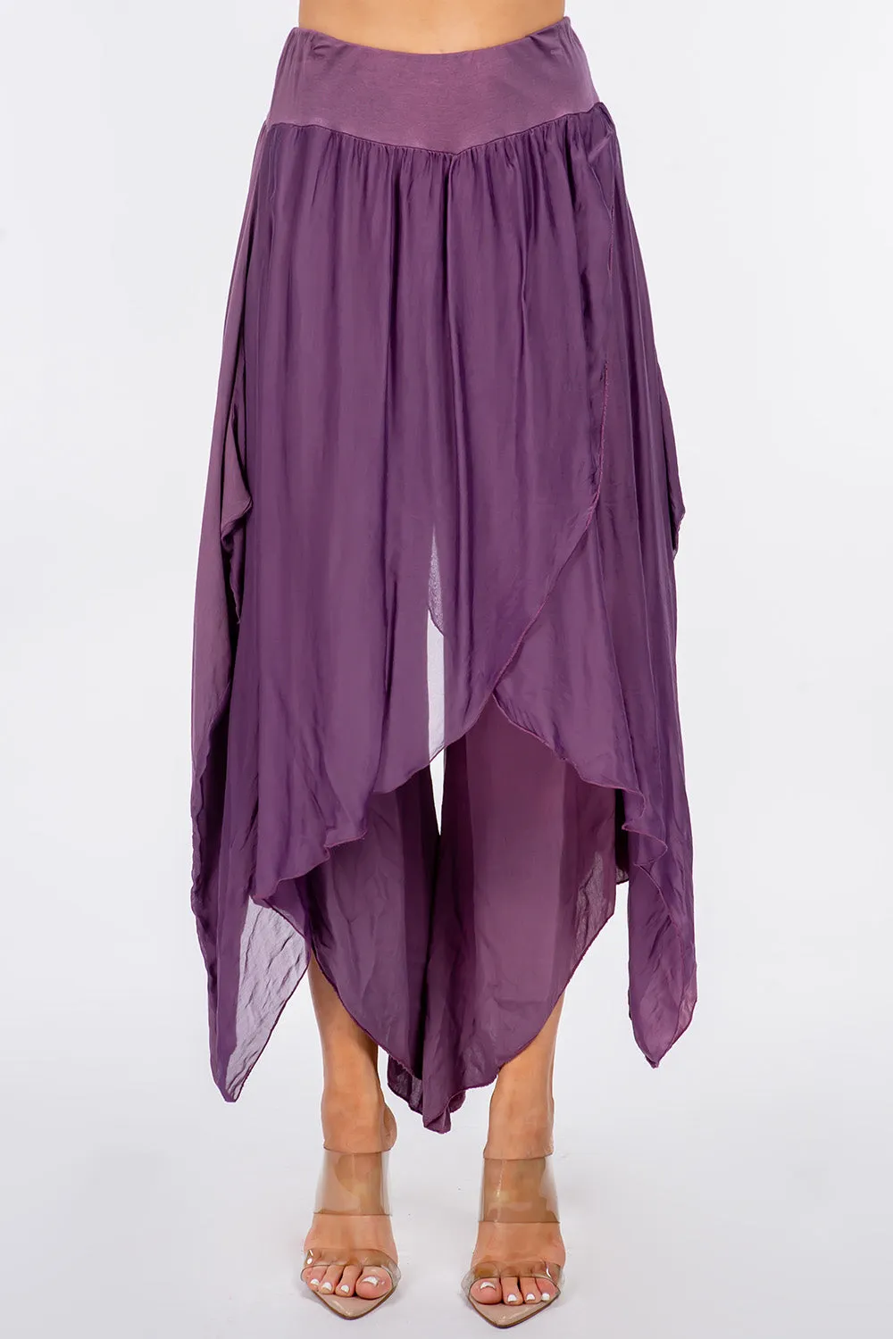 Raw Moda Silk Pants Skirt