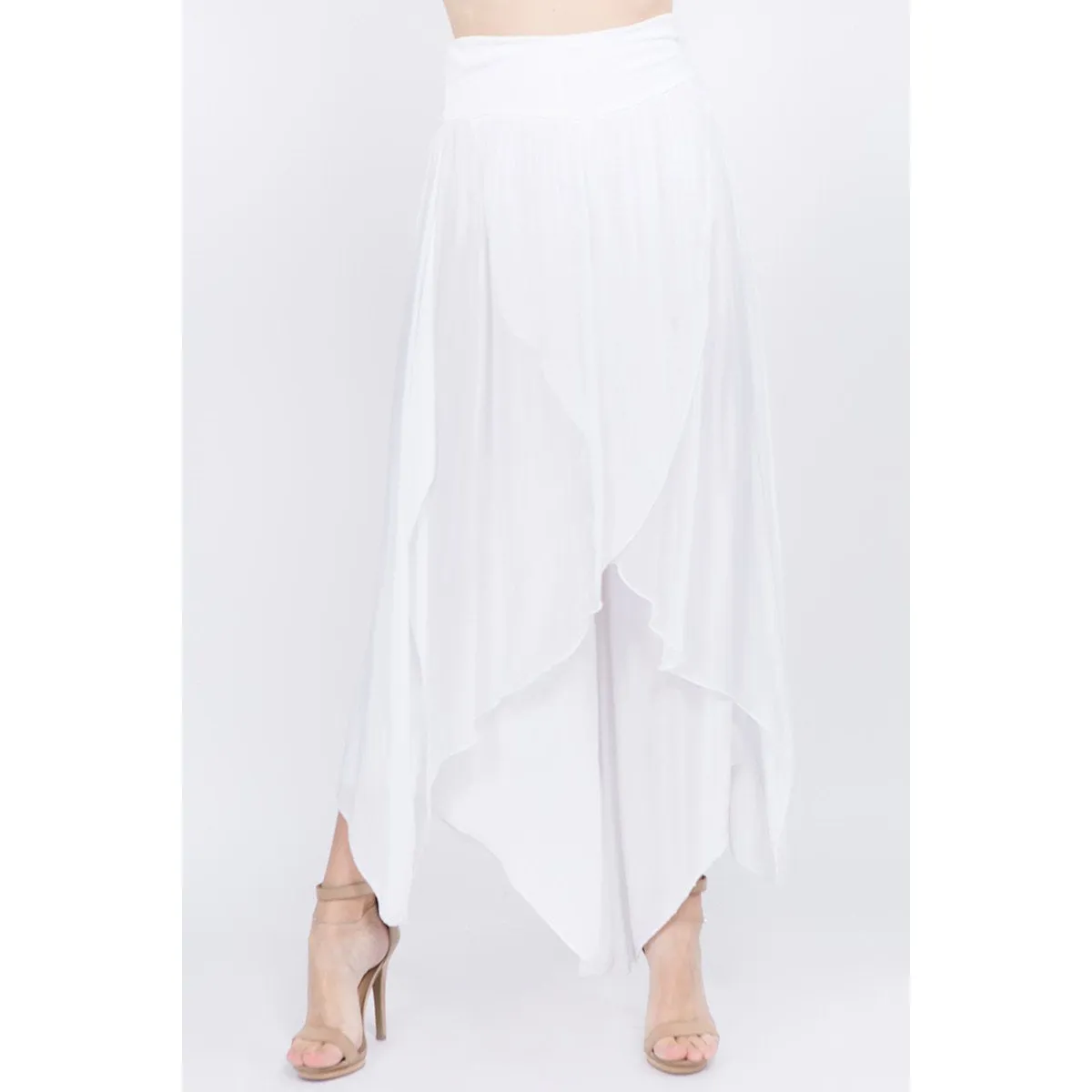 Raw Moda Silk Pants Skirt