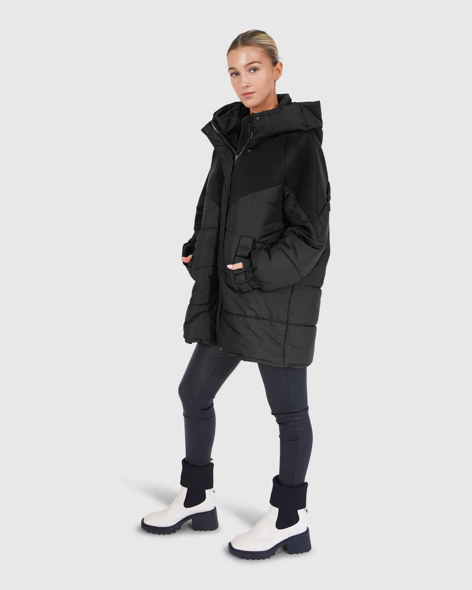 Say It Again Quilted Jacket - Black