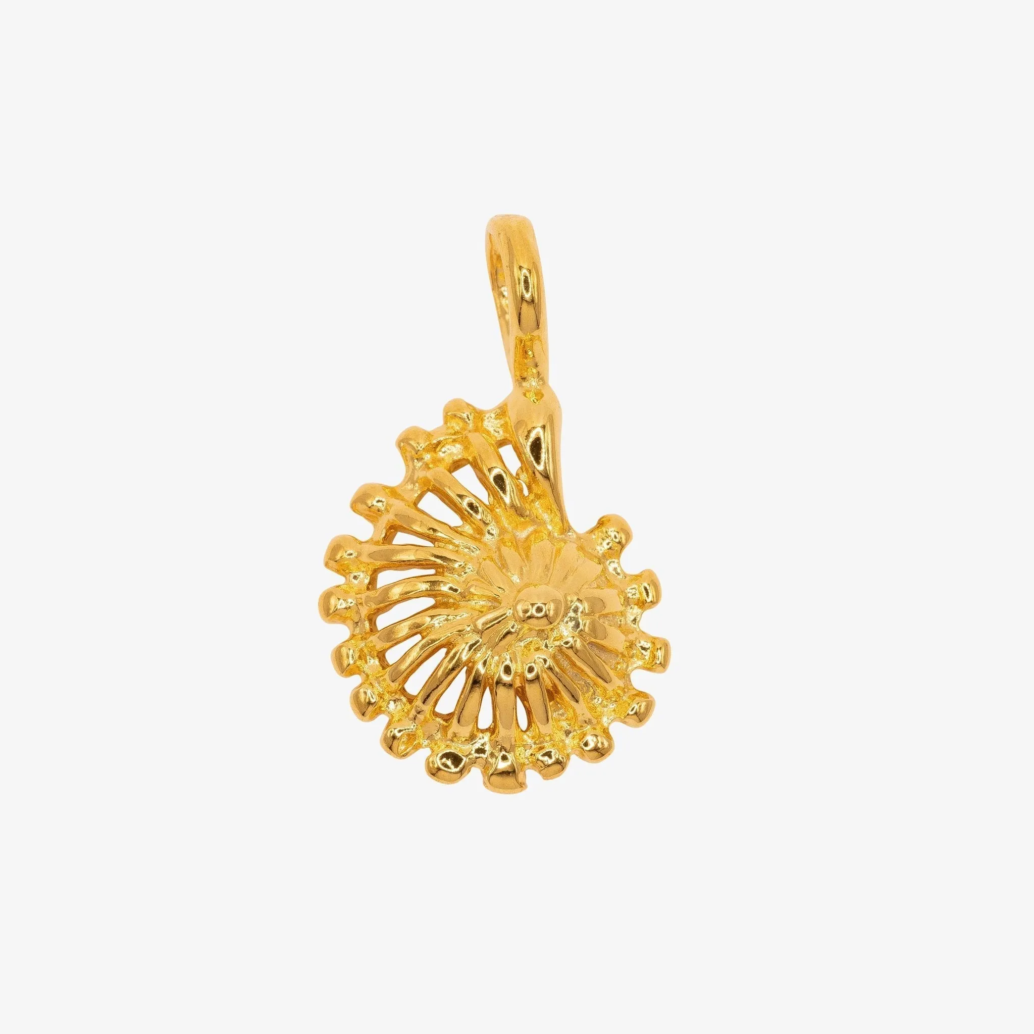 Seashell Charm Wholesale 14K Gold, Solid 14K Gold, G135