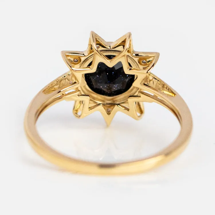 Solid Gold Starburst Ring for Inspiration