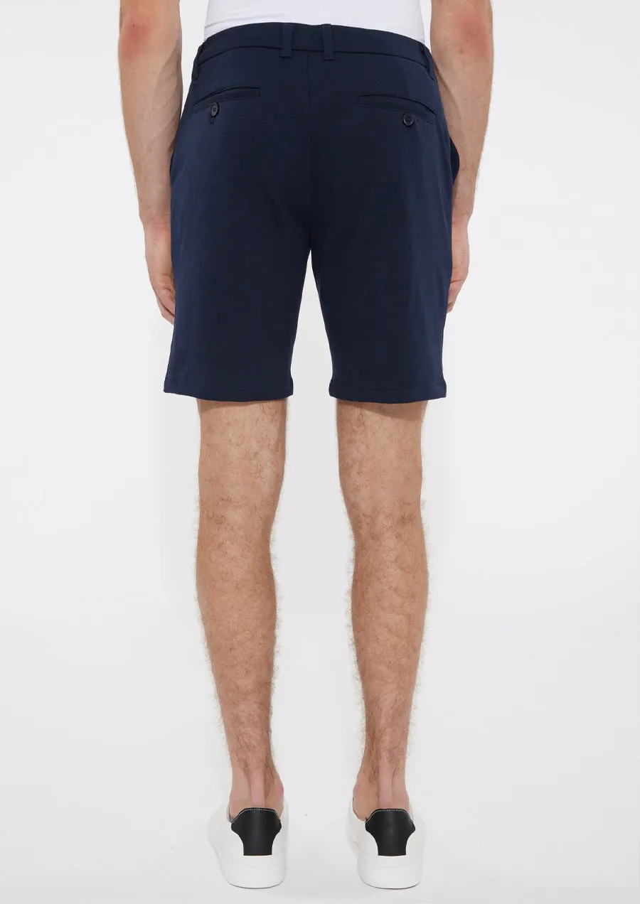 Solid Slub Knit Fleece Short (Maritime)