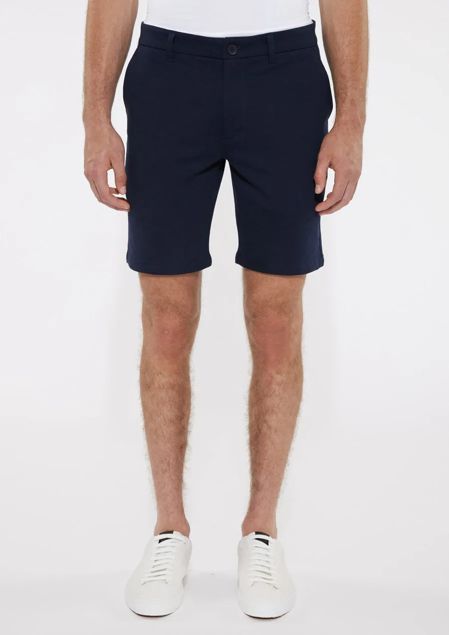 Solid Slub Knit Fleece Short (Maritime)